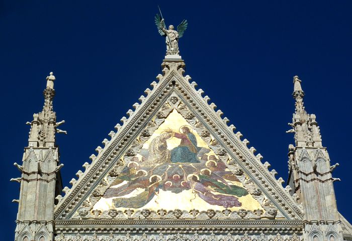 Upper Facade Siena Duomo