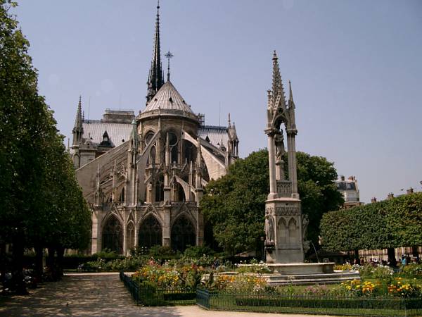 rear of Notre Dame
