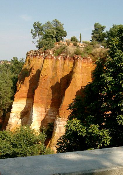 Rousillon cliffs