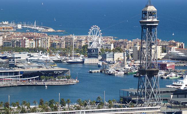 Harbour from Montjuic