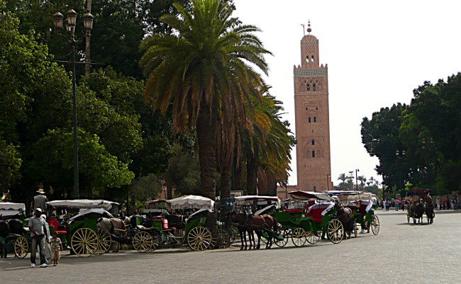 Koutoubia Mosque and caleches